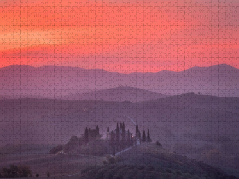 Der Himmel glüht vor Sonnenaufgang - CALVENDO Foto-Puzzle - calvendoverlag 29.99