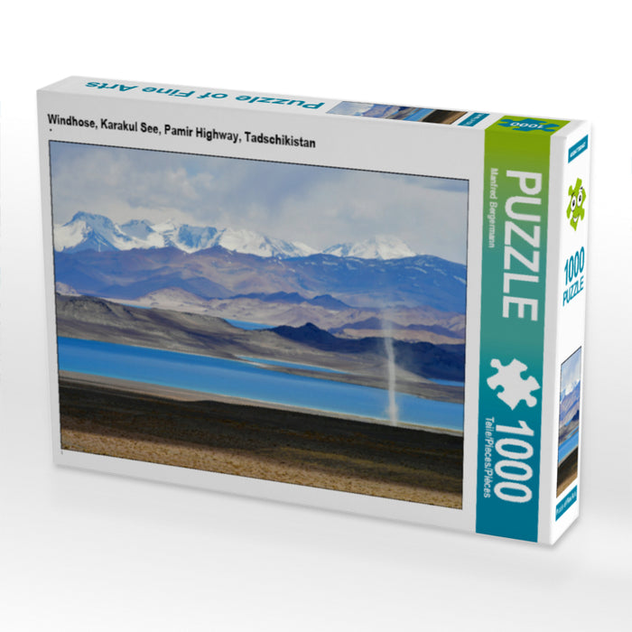 Windhose, Karakul See, Pamir Highway, Tadschikistan - CALVENDO Foto-Puzzle - calvendoverlag 29.99