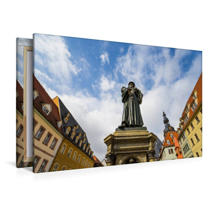 Premium Textil-Leinwand Premium Textil-Leinwand 120 cm x 80 cm quer Lutherdenkmal