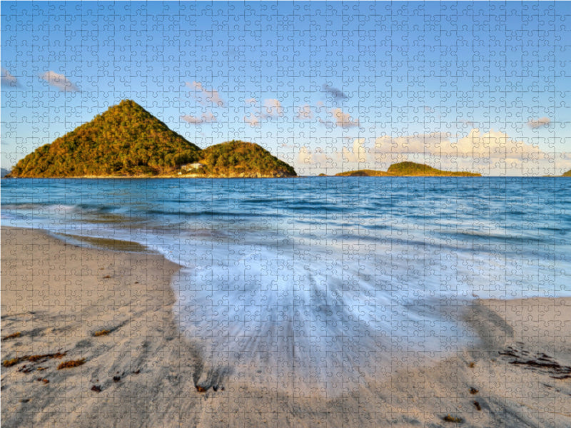 Sandstrand in der Karibik auf der Insel Grenada - CALVENDO Foto-Puzzle - calvendoverlag 29.99