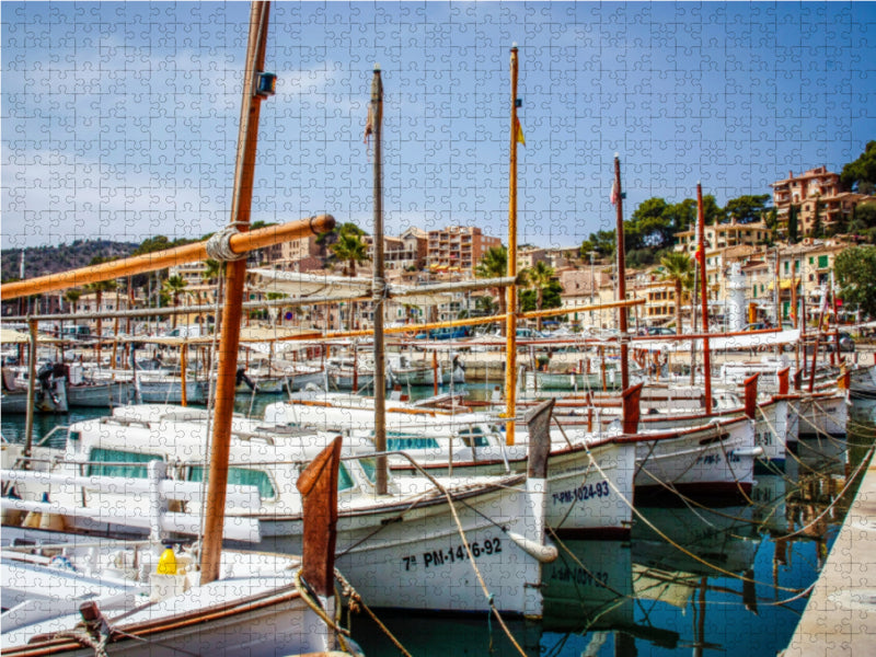 Boote in Port de Sóller - CALVENDO Foto-Puzzle - calvendoverlag 29.99