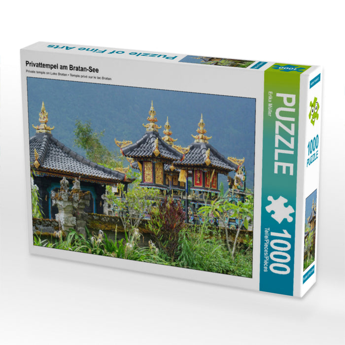 Temple privé sur le lac Bratan - Puzzle photo CALVENDO 