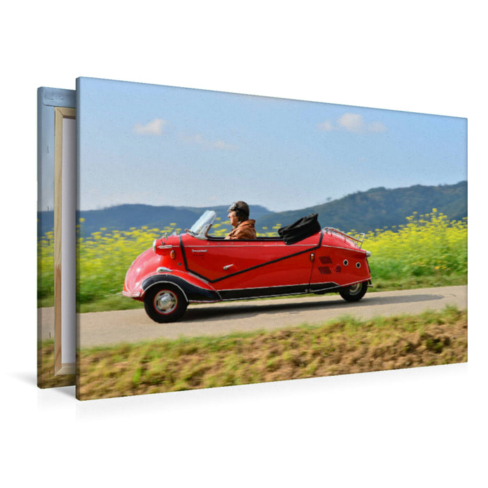 Premium textile canvas Premium textile canvas 120 cm x 80 cm landscape Messerschmitt KR 201 Roadster BRD 1957 