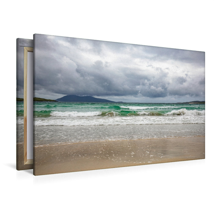 Premium textile canvas Premium textile canvas 120 cm x 80 cm landscape Luskentyre Beach - Harris 