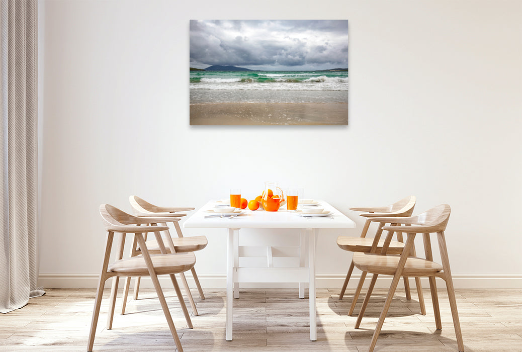 Premium textile canvas Premium textile canvas 120 cm x 80 cm landscape Luskentyre Beach - Harris 