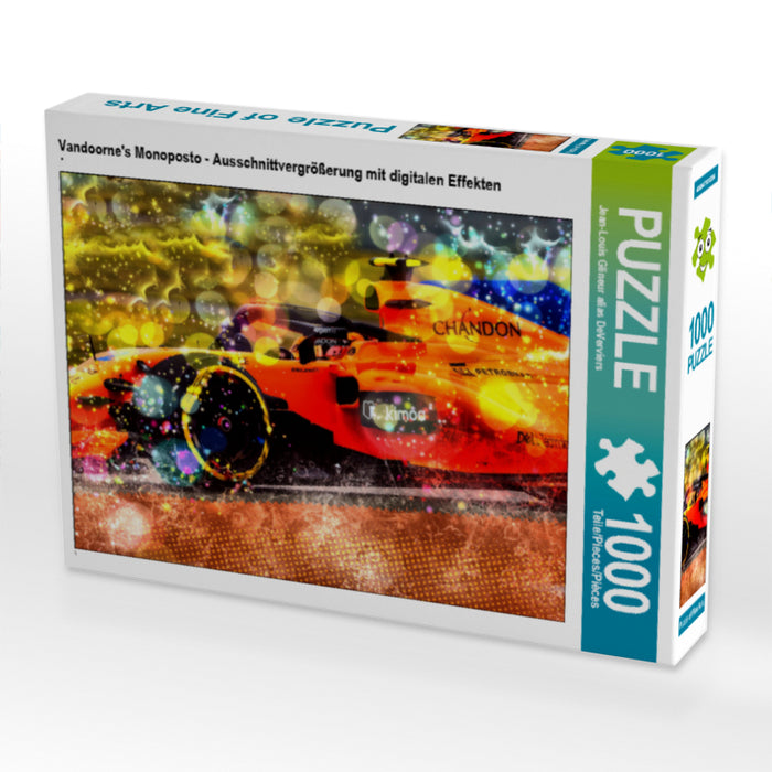 Vandoorne's Monoposto - Ausschnittvergrößerung mit digitalen Effekten - CALVENDO Foto-Puzzle - calvendoverlag 29.99