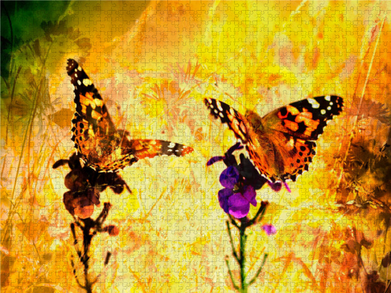 Papillon ART - Puzzle photo CALVENDO 