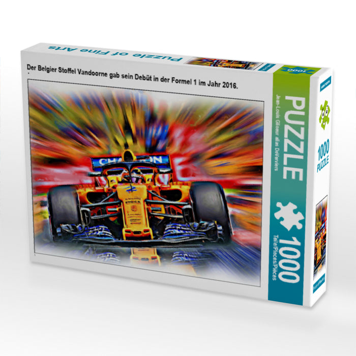 Der Belgier Stoffel Vandoorne gab sein Debüt in der Formel 1 im Jahr 2016. - CALVENDO Foto-Puzzle - calvendoverlag 29.99