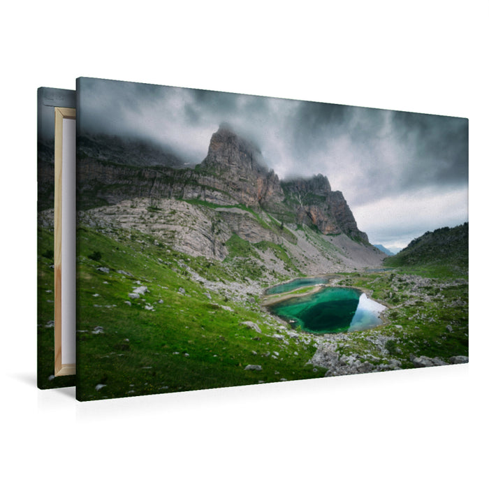 Premium textile canvas Premium textile canvas 120 cm x 80 cm landscape Buni Jezercë 