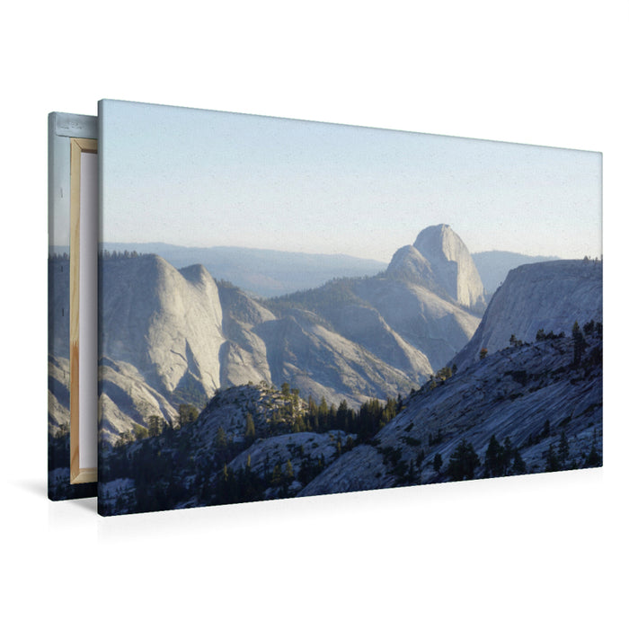 Premium Textil-Leinwand Premium Textil-Leinwand 120 cm x 80 cm quer Blick auf den Half Dome