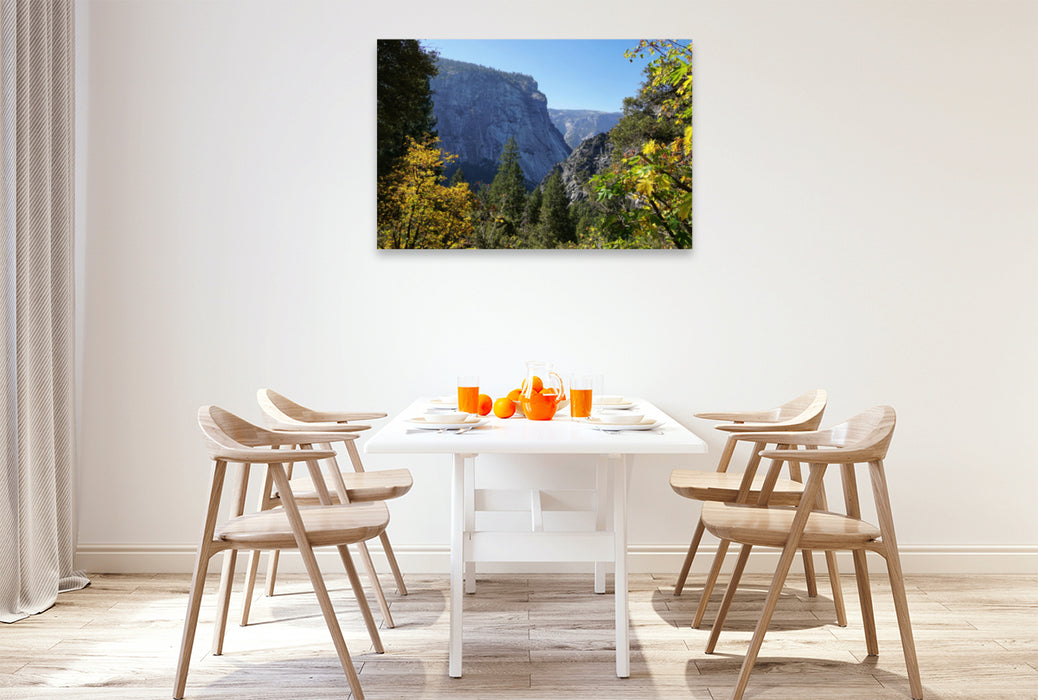 Premium textile canvas Premium textile canvas 120 cm x 80 cm landscape autumnal mountain worlds 