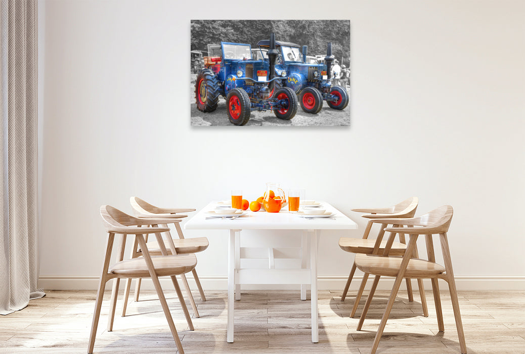 Premium textile canvas Premium textile canvas 120 cm x 80 cm across A motif from the calendar Nostalgia in the field and hallway 