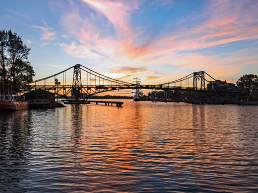 Kaiser Wilhelm Brücke im Sonnenuntergang - CALVENDO Foto-Puzzle - calvendoverlag 29.99