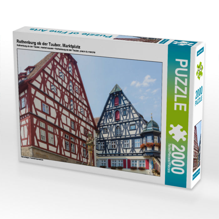 Rothenburg ob der Tauber, Marktplatz - CALVENDO Foto-Puzzle - calvendoverlag 39.99