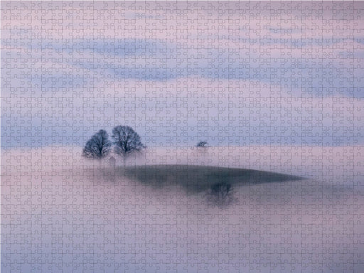Oberdambach im Nebel - CALVENDO Foto-Puzzle - calvendoverlag 39.99