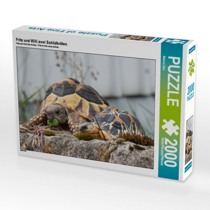 Fritz und Willi zwei Schildkröten - CALVENDO Foto-Puzzle - calvendoverlag 29.99