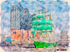 Hamburg Alexander von Humboldt II vor der neuen Elbphilharmonie - CALVENDO Foto-Puzzle - calvendoverlag 39.99