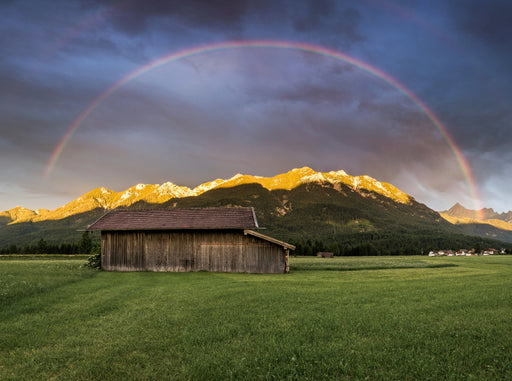 Regenbogen über dem Karwendel - CALVENDO Foto-Puzzle - calvendoverlag 29.99