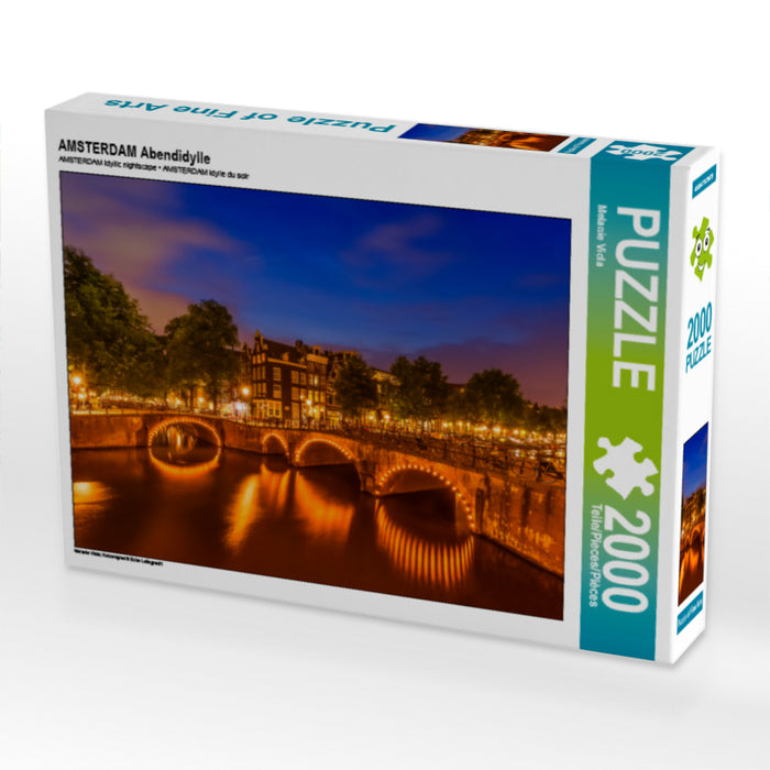 AMSTERDAM Abendidylle - CALVENDO Foto-Puzzle - calvendoverlag 39.99