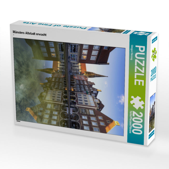 Münsters Altstadt erwacht - CALVENDO Foto-Puzzle - calvendoverlag 44.99