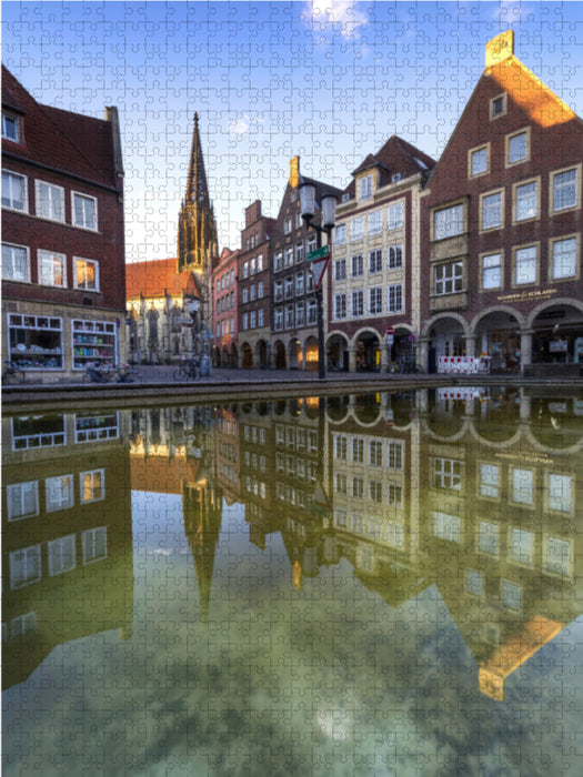 Münsters Altstadt erwacht - CALVENDO Foto-Puzzle - calvendoverlag 44.99