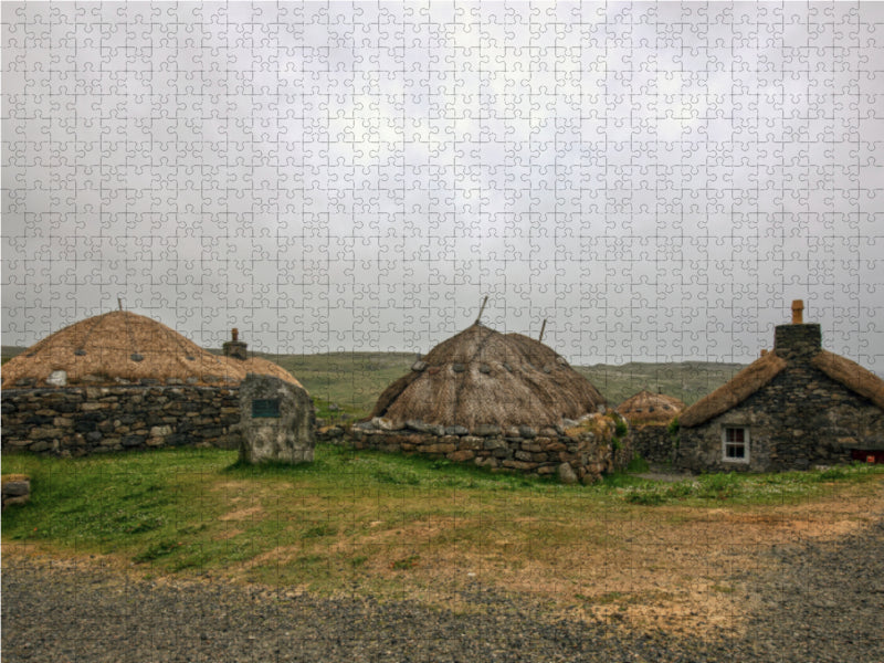 Na Gearrannan Blackhouse Village - CALVENDO Foto-Puzzle - calvendoverlag 39.99