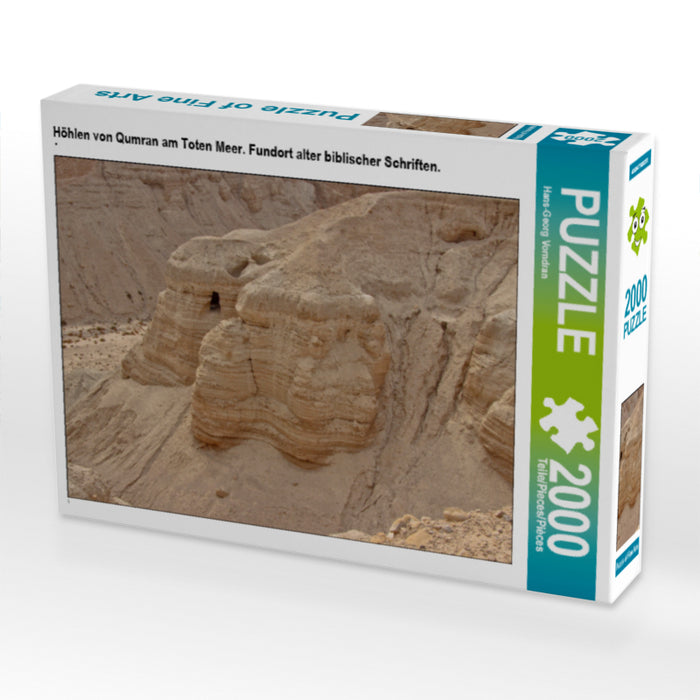 Höhlen von Qumran am Toten Meer. Fundort alter biblischer Schriften. - CALVENDO Foto-Puzzle - calvendoverlag 39.99