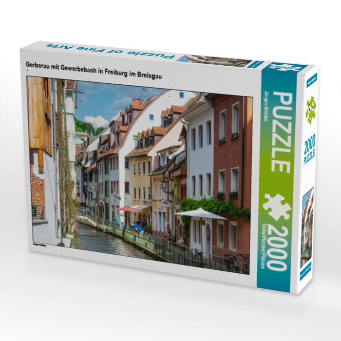 Gerberau mit Gewerbebach in Freiburg im Breisgau - CALVENDO Foto-Puzzle - calvendoverlag 29.99