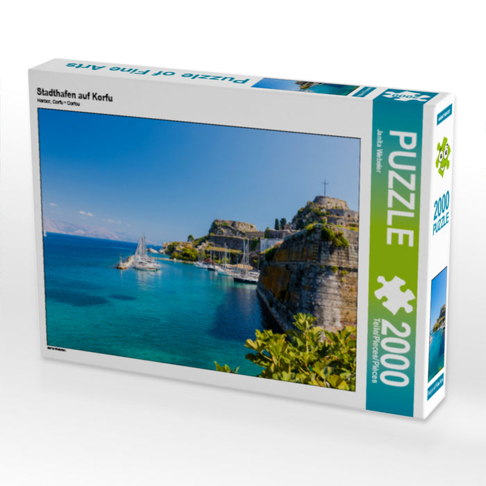 Stadthafen auf Korfu - CALVENDO Foto-Puzzle - calvendoverlag 39.99