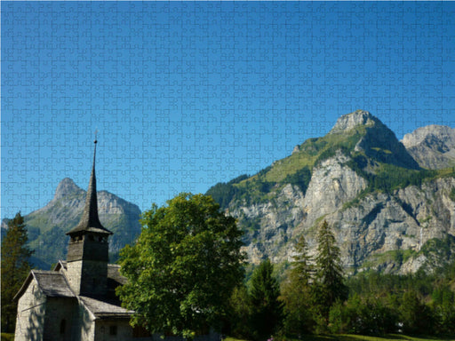 Kirche von Kandersteg - CALVENDO Foto-Puzzle - calvendoverlag 29.99