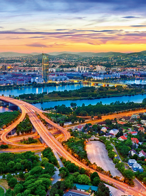 Die Stadt Wien an der schönen blauen Donau - CALVENDO Foto-Puzzle - calvendoverlag 29.99