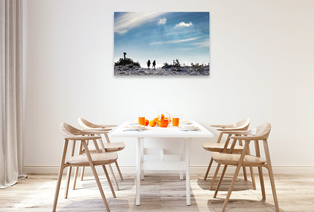 Premium textile canvas Premium textile canvas 120 cm x 80 cm across A motif from the Mehlinger Heide calendar 