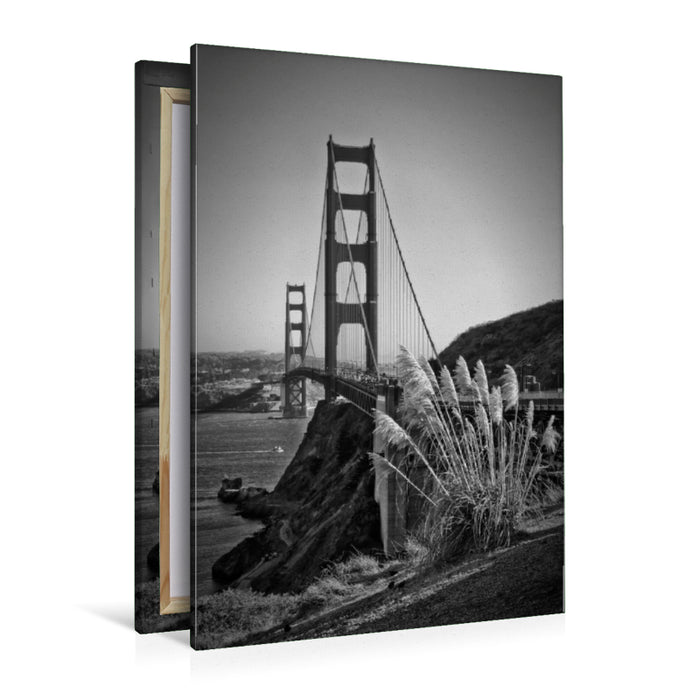 Premium Textil-Leinwand Premium Textil-Leinwand 80 cm x 120 cm  hoch SAN FRANCISCO Golden Gate Bridge