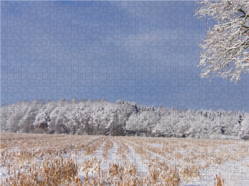 Winterstimmung am Waldesrand - CALVENDO Foto-Puzzle - calvendoverlag 39.99