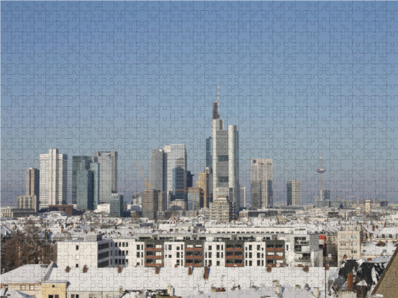 Frankfurt Skyline von Petrus Bodenstaff - CALVENDO Foto-Puzzle - calvendoverlag 39.99