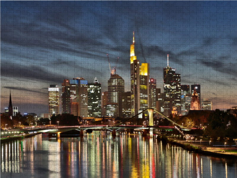 Frankfurt Skyline von Petrus Bodenstaff - CALVENDO Foto-Puzzle - calvendoverlag 39.99