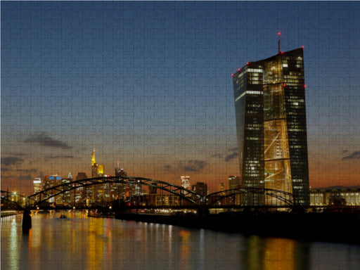 Frankfurt Skyline von Petrus Bodenstaff - CALVENDO Foto-Puzzle - calvendoverlag 39.99