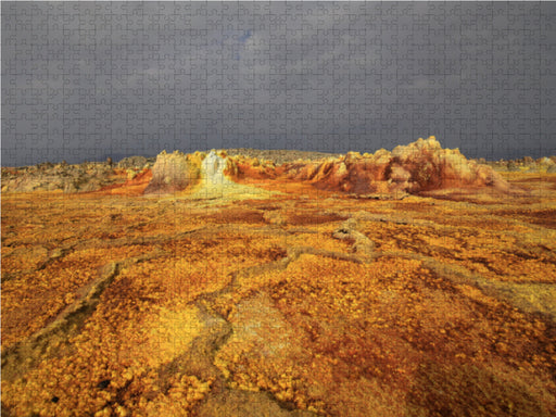 Schwefelebenen in der Danakil Wüste - CALVENDO Foto-Puzzle - calvendoverlag 39.99