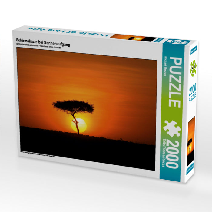 Schirmakazie bei Sonnenaufgang - CALVENDO Foto-Puzzle - calvendoverlag 39.99