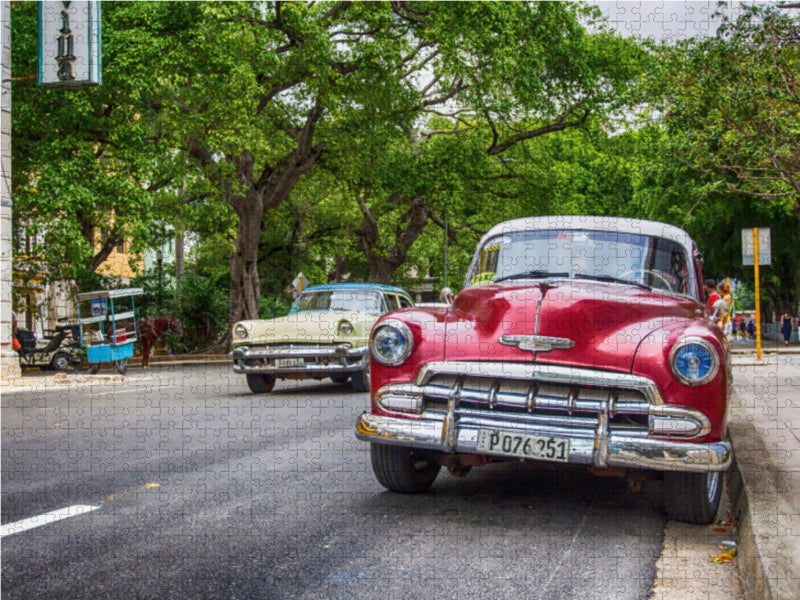 Kuba und die bunten Oldtimer - CALVENDO Foto-Puzzle - calvendoverlag 39.99