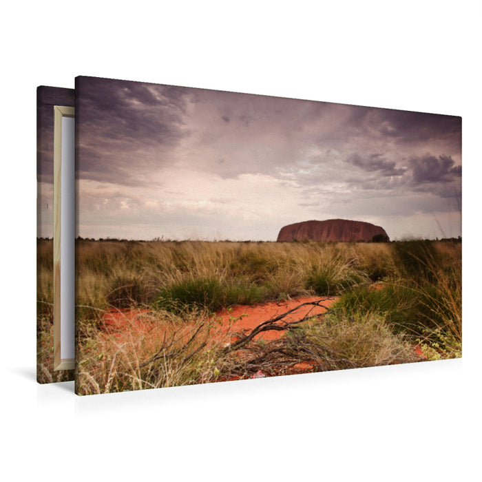 Premium textile canvas Premium textile canvas 120 cm x 80 cm landscape Fascination Uluru 