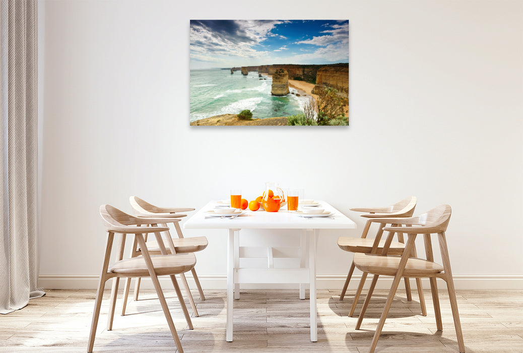 Premium textile canvas Premium textile canvas 120 cm x 80 cm landscape The power of the tides 