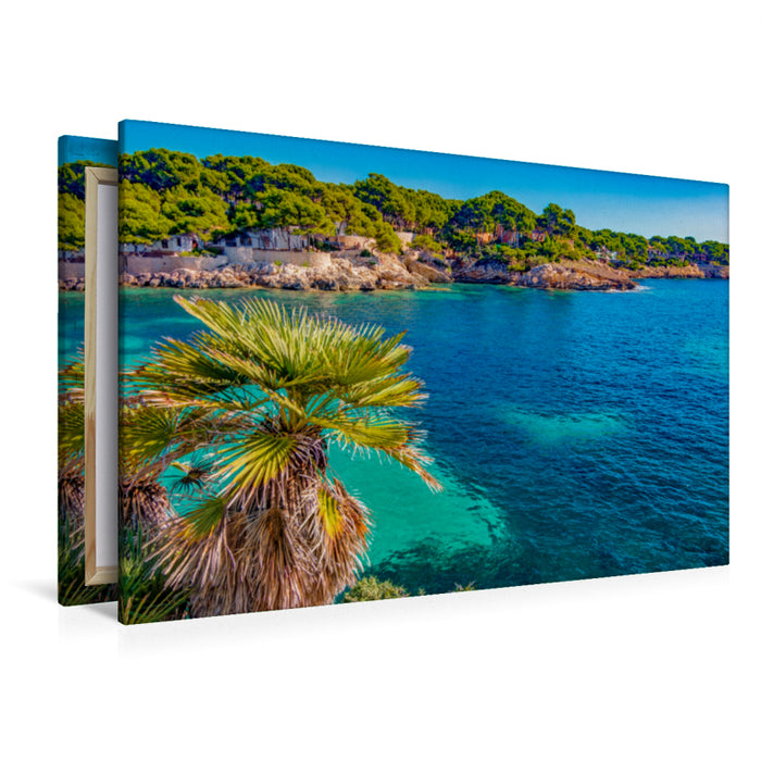 Premium textile canvas Premium textile canvas 120 cm x 80 cm landscape Cala Gat 