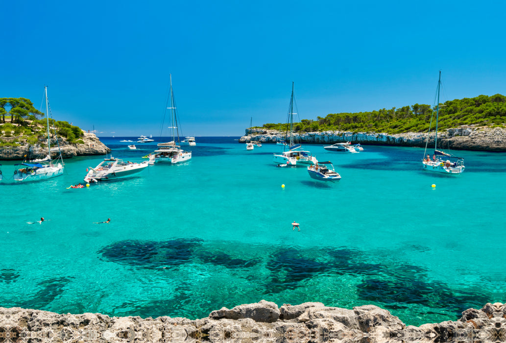 Premium textile canvas Premium textile canvas 120 cm x 80 cm across A motif from the Mallorca calendar - beautiful impressions of the island 