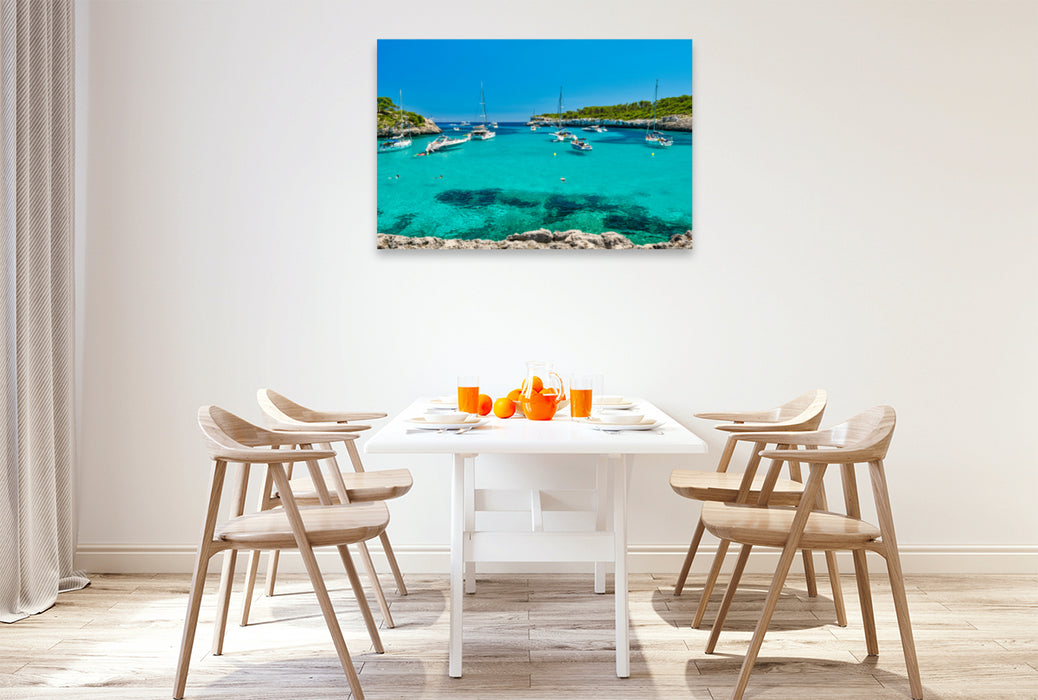 Premium textile canvas Premium textile canvas 120 cm x 80 cm across A motif from the Mallorca calendar - beautiful impressions of the island 