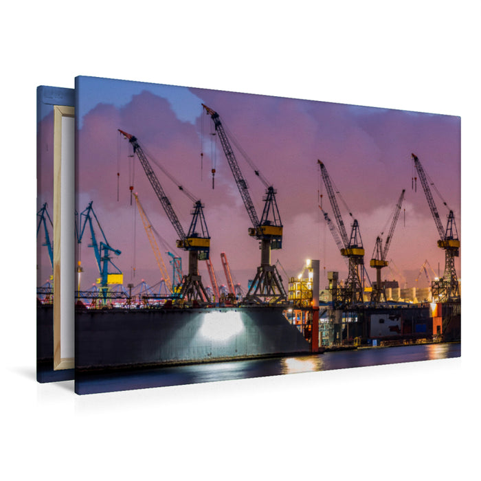 Premium textile canvas Premium textile canvas 120 cm x 80 cm across Cranes - extremely strong workhorses 