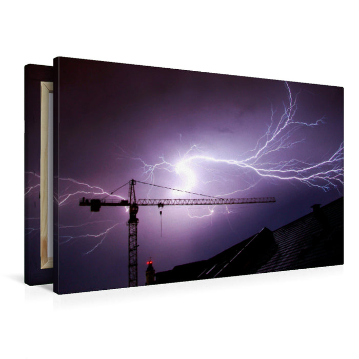 Premium textile canvas Premium textile canvas 90 cm x 60 cm across Cranes - extremely strong workhorses 