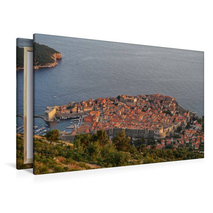Premium textile canvas Premium textile canvas 120 cm x 80 cm landscape Dubrovnik 