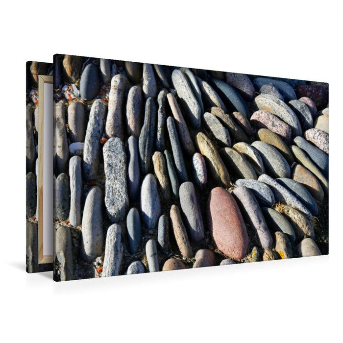 Premium Textil-Leinwand Premium Textil-Leinwand 120 cm x 80 cm quer Ein Motiv aus dem Kalender Die Kunst der Steine - Familienplaner hoch