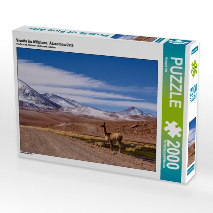 Vicuña im Altiplano, Atacamawüste - CALVENDO Foto-Puzzle - calvendoverlag 44.99